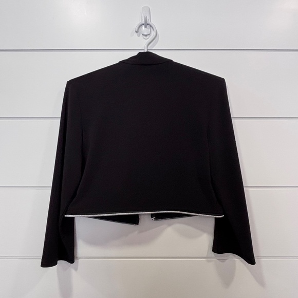 Joseph Ribkoff black swing open front cover up converts to a bolero jacket sz 4 - Picture 5 of 16